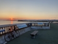210723琵琶湖大橋から日の出