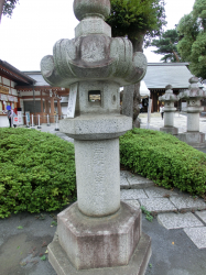 松陰神社　伊藤博文の石燈篭１　世田谷線の旅４