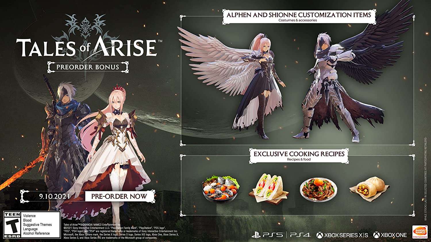 予約開始】PS5/PS4『Tales of Arise (北米版)』 予約開始！！ | 孤独なゲームブログ