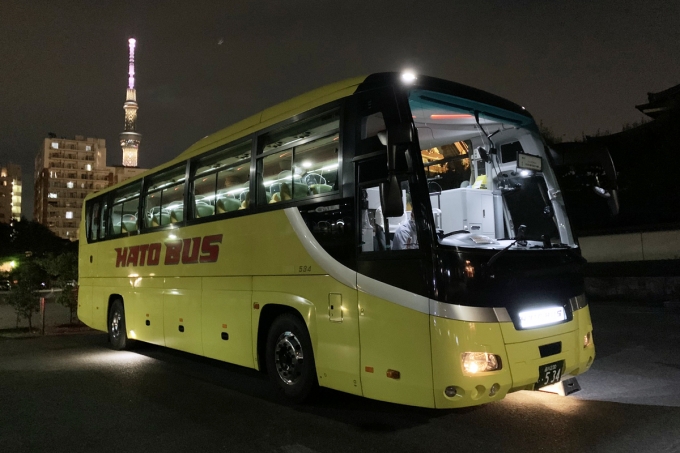 夜のハトバス車体2022