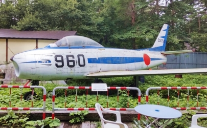 F-86F (02-7962)Blue Impulseブルーインパルス河口湖自動車博物館飛行舘Kawaguchiko Motor Museum Kawaguchiko Fighter Museum
