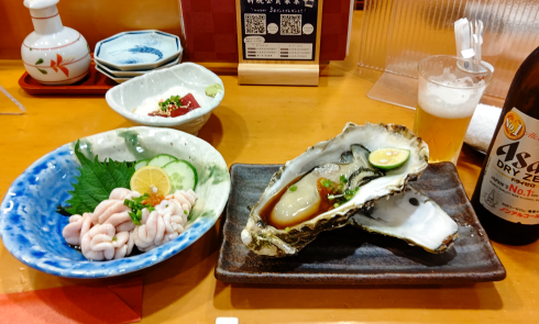 211017生牡蠣と白子酢