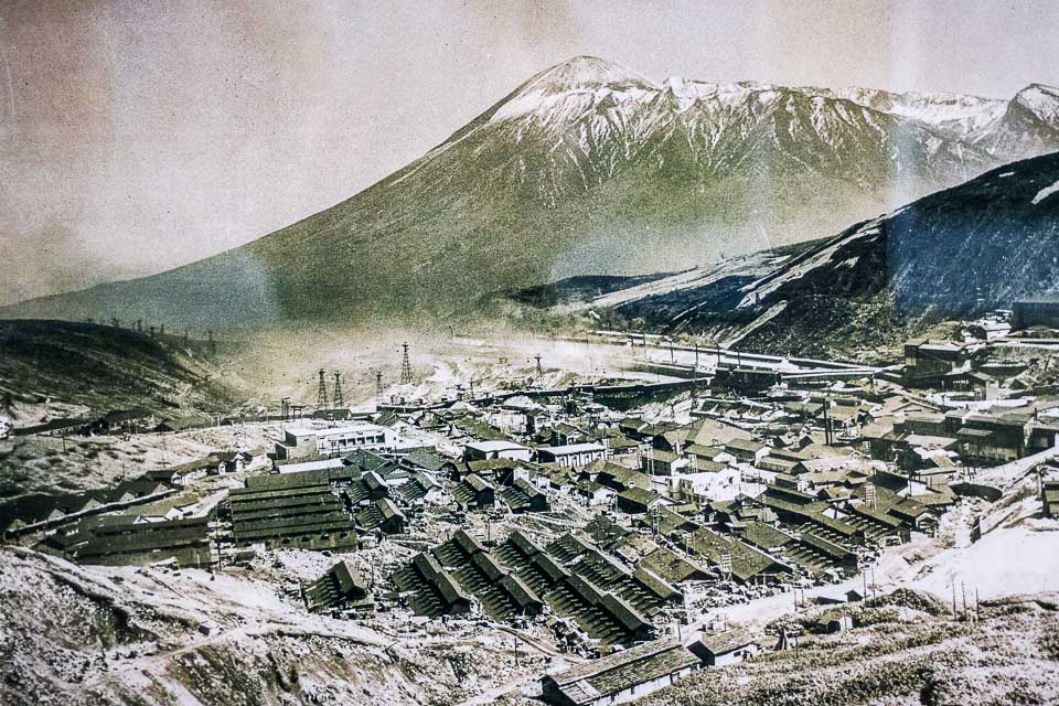 昭和28年当時の現役時の松尾鉱山全景