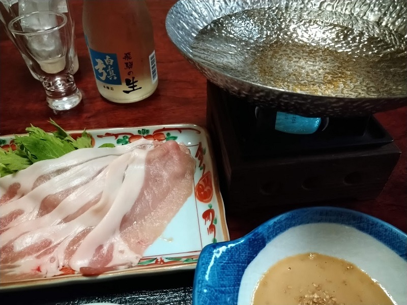 夕食＿豚しゃぶ